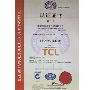 ISO9001 认证证书